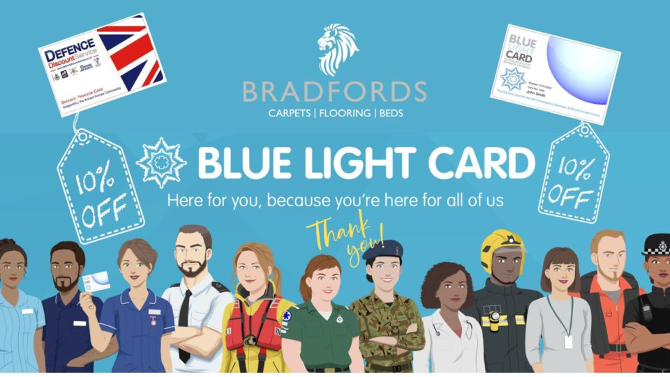 Bradfords Blue Light Card