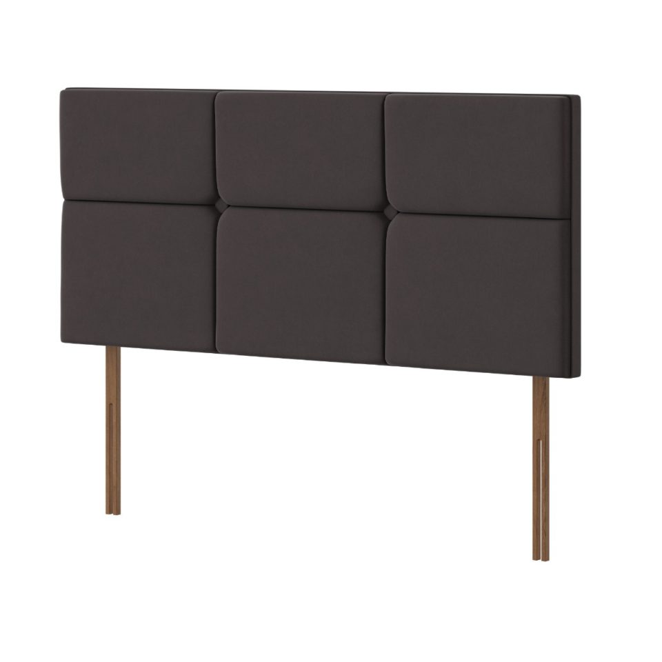 Silentnight headboard castello charcoal 180cm angle